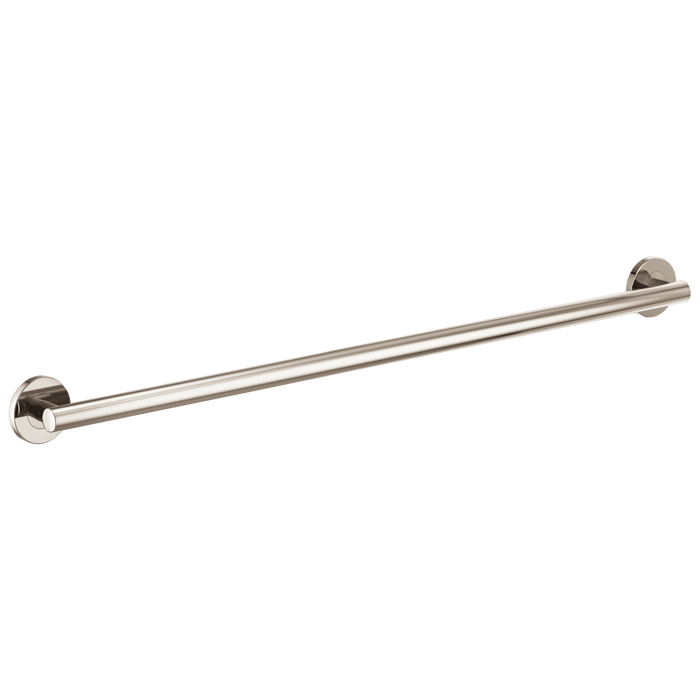 Brizo 694275 42" Linear Round Grab Bar, polished nickel