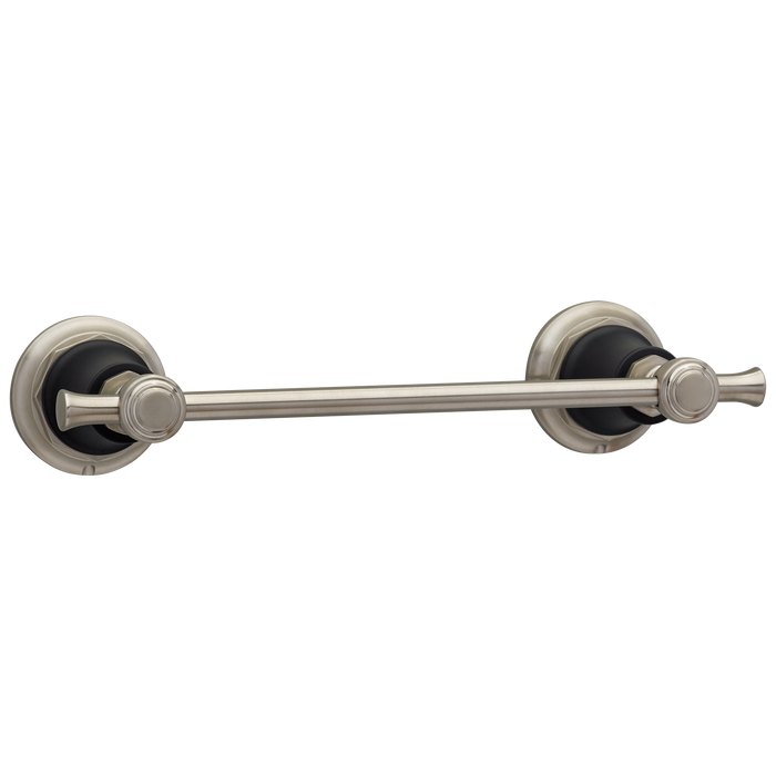Brizo Rook 694761 8" Towel Bar, luxe nickel matte black