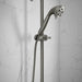 Brizo Essential Shower 74795 Classic Round Slide Bar With Hose, luxe steel - view 3