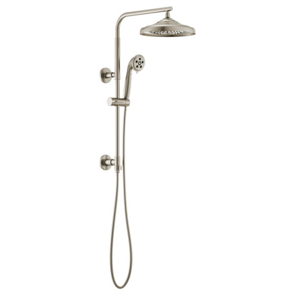 Brizo Essential Shower 80092 18" Linear Round Shower Column, brushed nickel - view 5