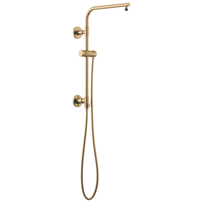 Brizo Essential Shower 80092 18" Linear Round Shower Column, luxe gold