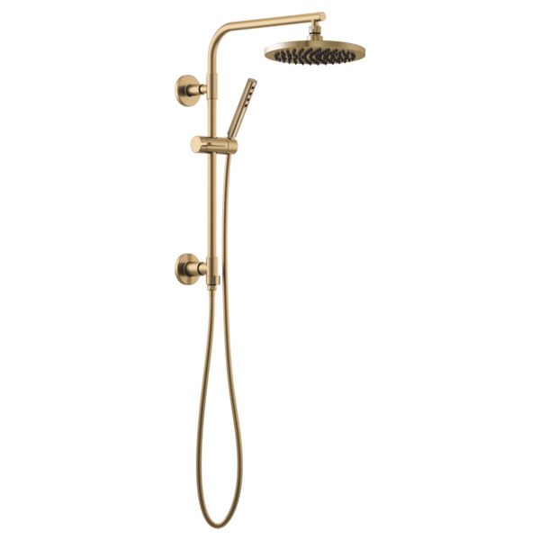 Brizo Essential Shower 80092 18" Linear Round Shower Column, luxe gold - view 3