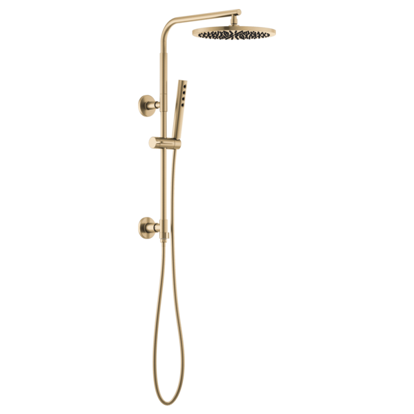Brizo Essential Shower 80092 18" Linear Round Shower Column, luxe gold - view 4