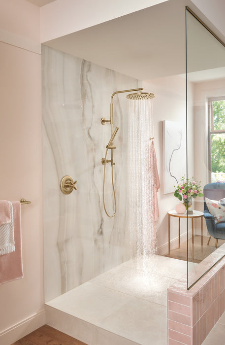 Brizo Essential Shower 80092 18" Linear Round Shower Column, luxe gold - view 5