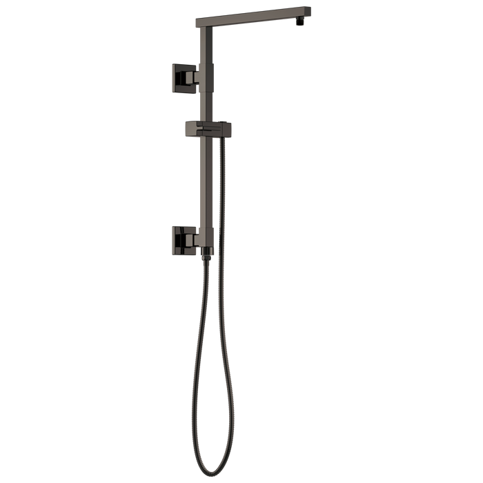 Brizo Essential Shower 80099 18" Linear Square Shower Column, brilliance black onyx
