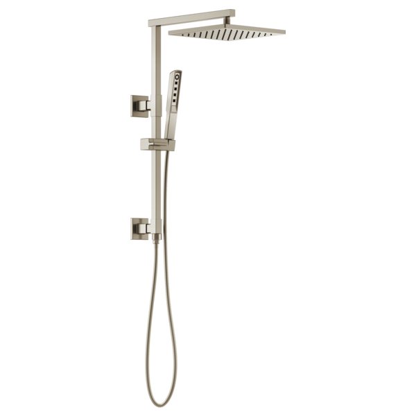 Brizo Essential Shower 80099 18" Linear Square Shower Column, brushed nickel - view 4