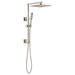 Brizo Essential Shower 80099 18" Linear Square Shower Column, brushed nickel - view 4