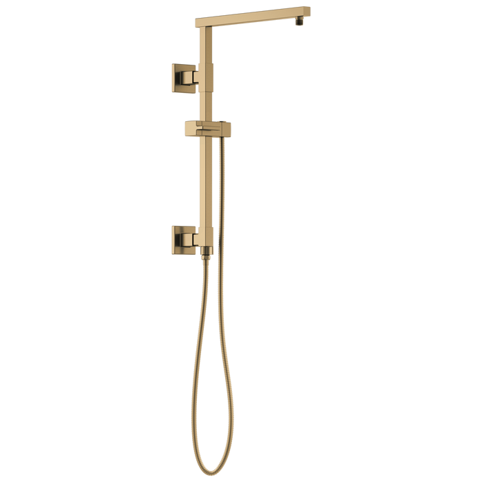 Brizo Essential Shower 80099 18" Linear Square Shower Column, luxe gold