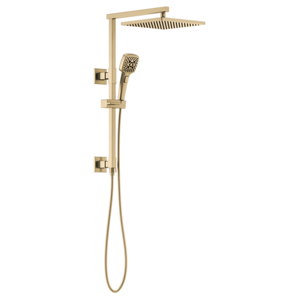 Brizo Essential Shower 80099 18" Linear Square Shower Column, luxe gold - view 4