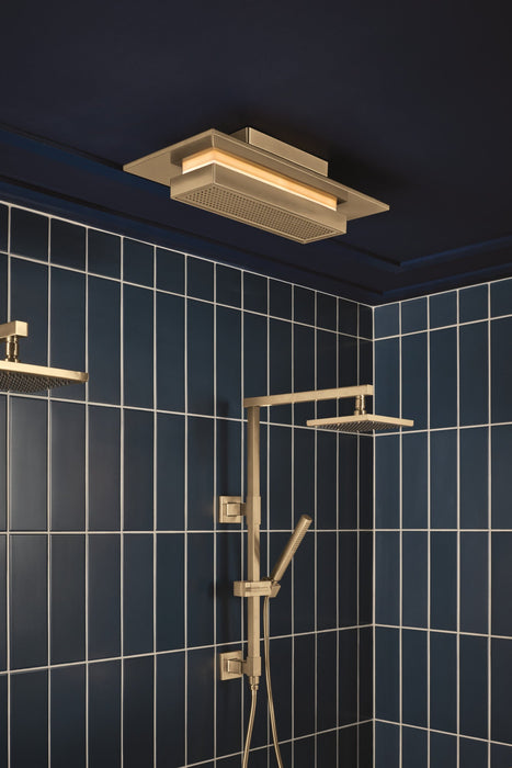 Brizo Essential Shower 80099 18" Linear Square Shower Column, luxe gold - view 5