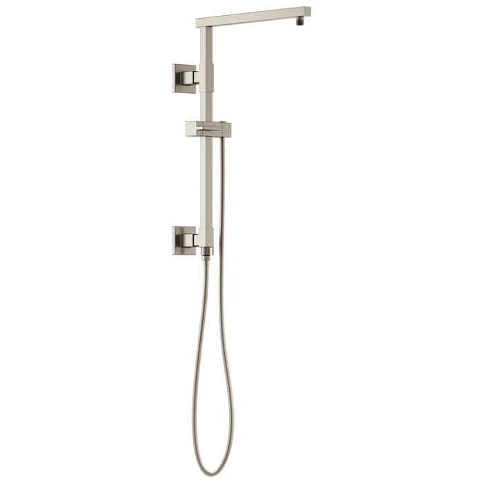 Brizo Essential Shower 80099 18" Linear Square Shower Column, luxe nickel