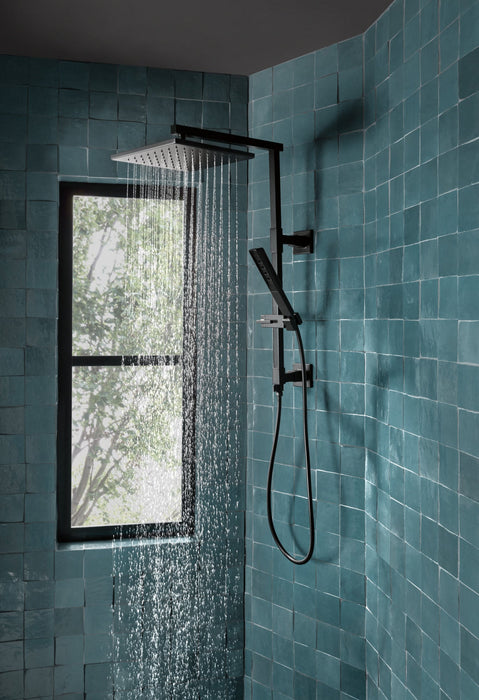 Brizo Essential Shower 80099 18" Linear Square Shower Column, matte black - view 5