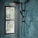 Brizo Essential Shower 80099 18" Linear Square Shower Column, matte black - view 5
