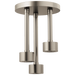 Brizo Essential Shower 81335 Linear Round Single-Function H2Okinetic Pendant Raincan Shower Head, luxe nickel