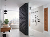 Brizo Essential Shower 81335 Linear Round Single-Function H2Okinetic Pendant Raincan Shower Head, matte black - view 4
