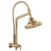 Brizo Essential Shower 81376 10 7/16" Classic Slide Bar Shower Arm And Flange, luxe gold - view 3