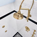 Brizo Essential Shower 81376 10 7/16" Classic Slide Bar Shower Arm And Flange, luxe gold - view 5