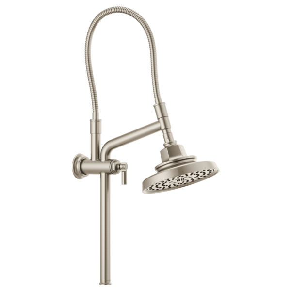 Brizo Essential Shower 81376 10 7/16" Classic Slide Bar Shower Arm And Flange, luxe nickel - view 3