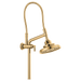 Brizo Essential Shower 81376 10 7/16" Classic Slide Bar Shower Arm And Flange, polished gold - view 3
