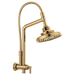 Brizo Essential Shower 81376 10 7/16" Classic Slide Bar Shower Arm And Flange, polished gold - view 4