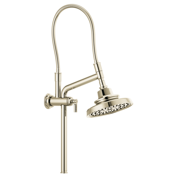 Brizo Essential Shower 81376 10 7/16" Classic Slide Bar Shower Arm And Flange, polished nickel - view 3