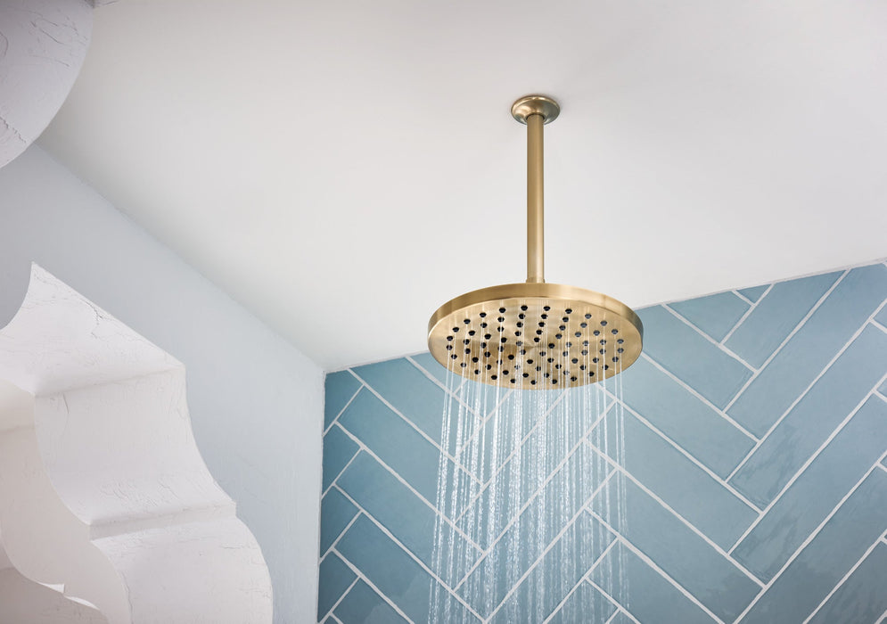 Brizo Essential Shower 81398 10" Linear Round Single-Function Raincan Shower Head - 1.75 GPM