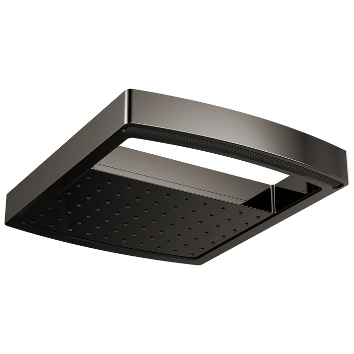 Brizo Kintsu 81406 14" Dual Waterway Multi-Function Raincan Shower Head - 2.5 GPM, brilliance black onyx