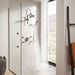 Brizo Essential Shower 81892 10 7/16" Linear Round Slide Bar Shower Arm And Flange, luxe steel - view 3