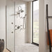 Brizo Essential Shower 81892 10 7/16" Linear Round Slide Bar Shower Arm And Flange, luxe steel - view 4