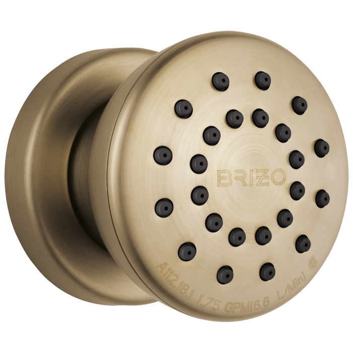 Brizo Essential Shower 84110 Touch-Clean Round Body Spray, luxe gold