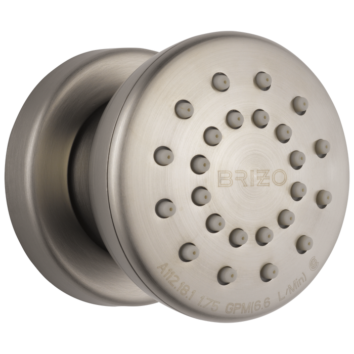 Brizo Essential Shower 84110 Touch-Clean Round Body Spray, luxe nickel