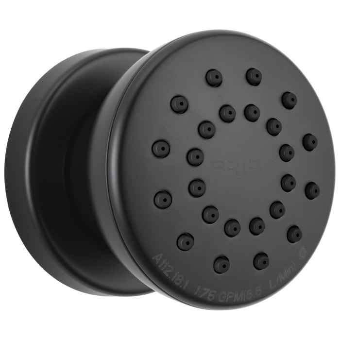 Brizo Essential Shower 84110 Touch-Clean Round Body Spray, matte black