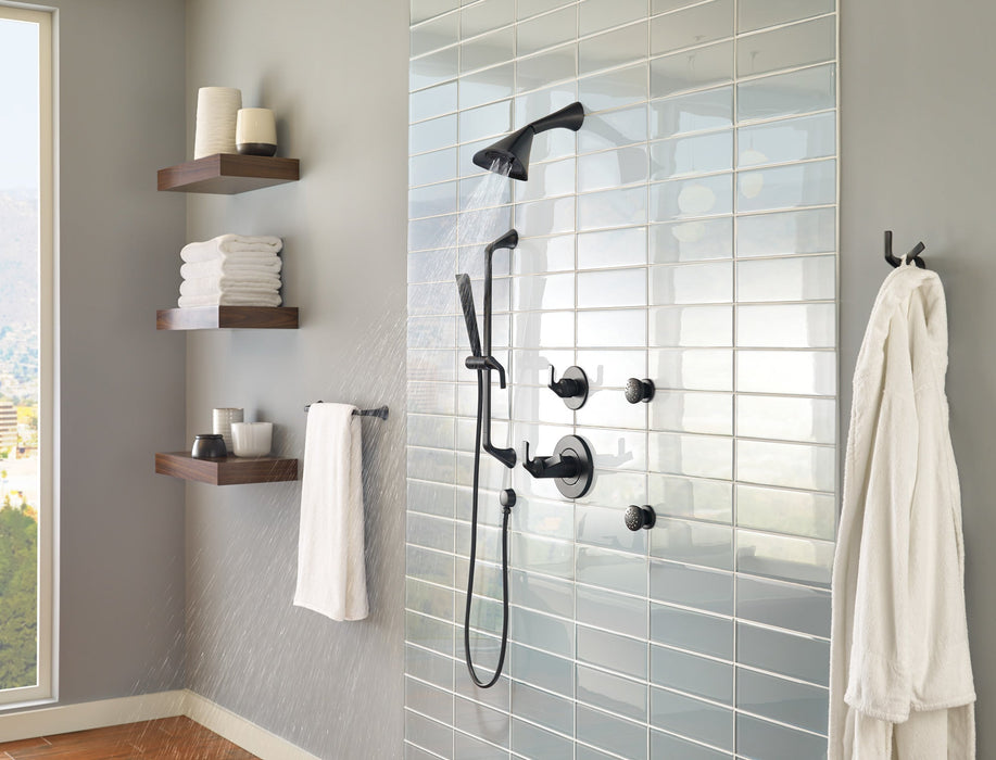 Brizo Essential Shower 84110 Touch-Clean Round Body Spray, matte black - view 4