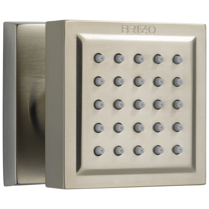 Brizo Essential Shower 84121 Touch-Clean Square Body Spray, brushed nickel