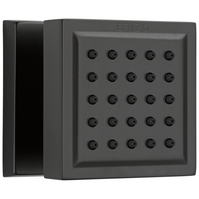 Brizo Essential Shower 84121 Touch-Clean Square Body Spray, matte black