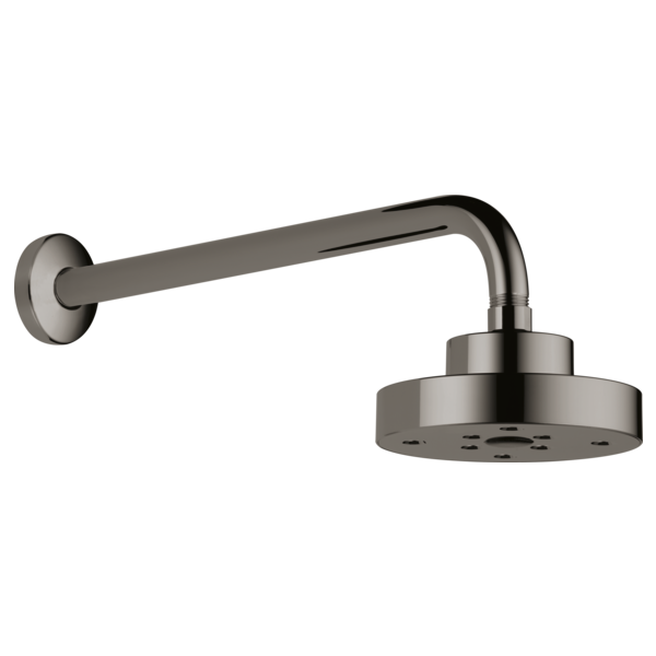 Brizo Essential Shower 87375 5" Linear Round H20Kinetic Single Function Wall Mount Showerhead, brilliance black onyx - view 2