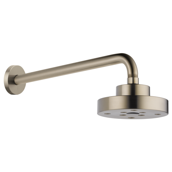 Brizo Essential Shower 87375 5" Linear Round H20Kinetic Single Function Wall Mount Showerhead, brushed nickel - view 2
