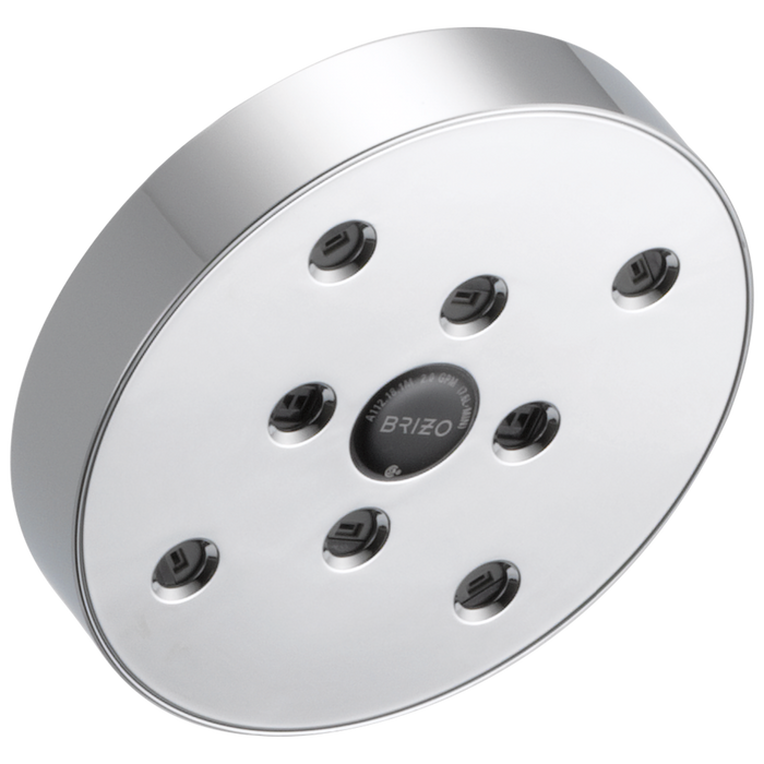 Brizo Essential Shower 87375 5" Linear Round H20Kinetic Single Function Wall Mount Showerhead, chrome