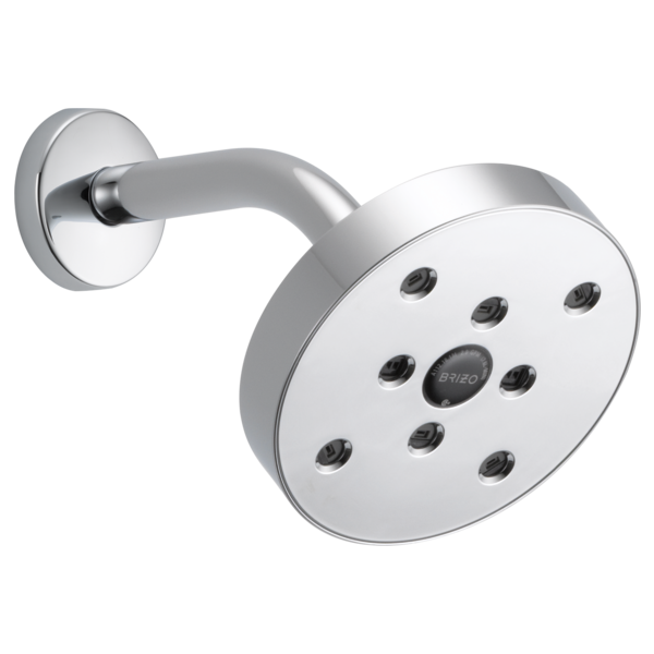 Brizo Essential Shower 87375 5" Linear Round H20Kinetic Single Function Wall Mount Showerhead, chrome - view 3