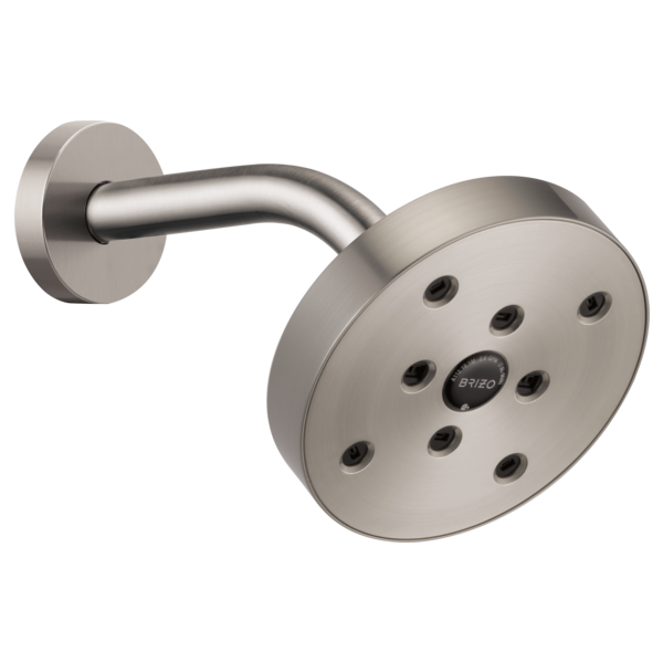 Brizo Essential Shower 87375 5" Linear Round H20Kinetic Single Function Wall Mount Showerhead, luxe nickel - view 2