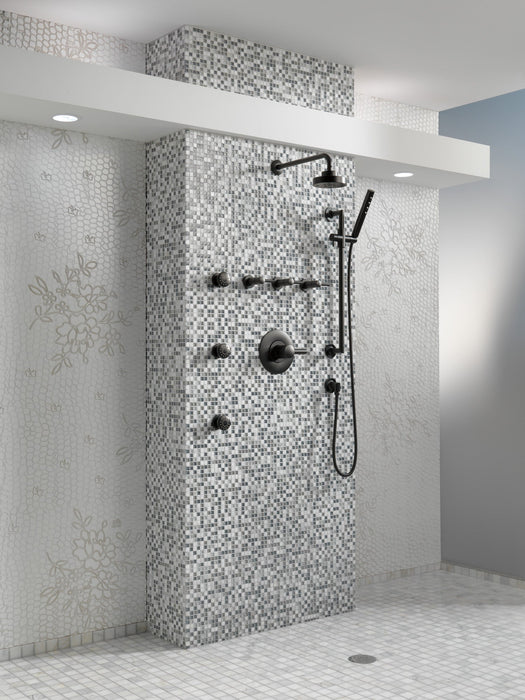Brizo Essential Shower 87375 5" Linear Round H20Kinetic Single Function Wall Mount Showerhead, matte black - view 5