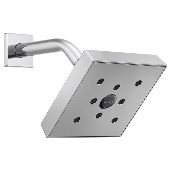 Brizo Essential Shower 87380 5” Linear Square H20Kinetic Single Function Wall Mount Showerhead, chrome - view 2