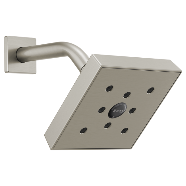 Brizo Essential Shower 87380 5” Linear Square H20Kinetic Single Function Wall Mount Showerhead, luxe nickel - view 2