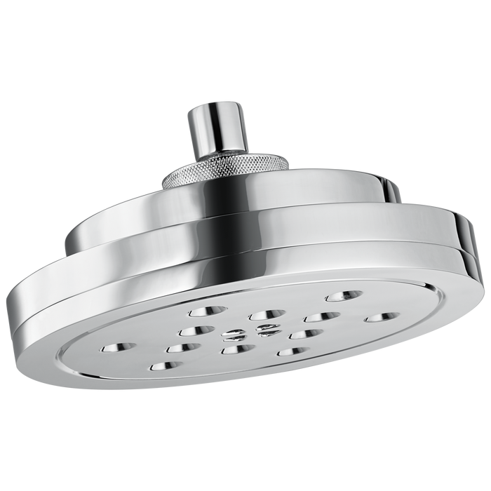 Brizo Litze 87435 8” H20Kinetic Round Multi-Function Wall Mount Showerhead, chrome