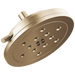 Brizo Litze 87435 8” H20Kinetic Round Multi-Function Wall Mount Showerhead, luxe gold