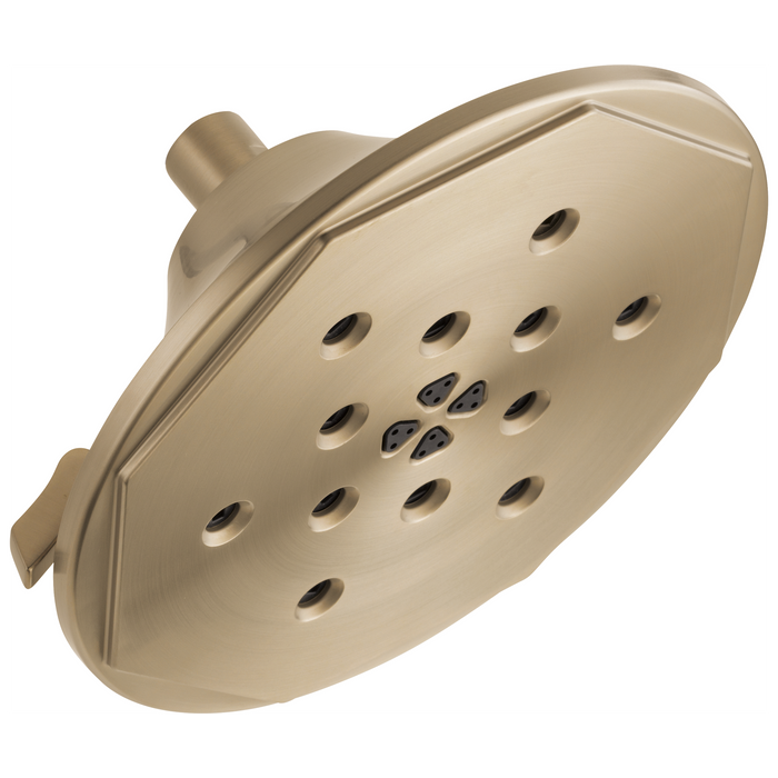 Brizo Rook 87461 4-Function Raincan Showerhead With H2OKinetic Technology, luxe gold