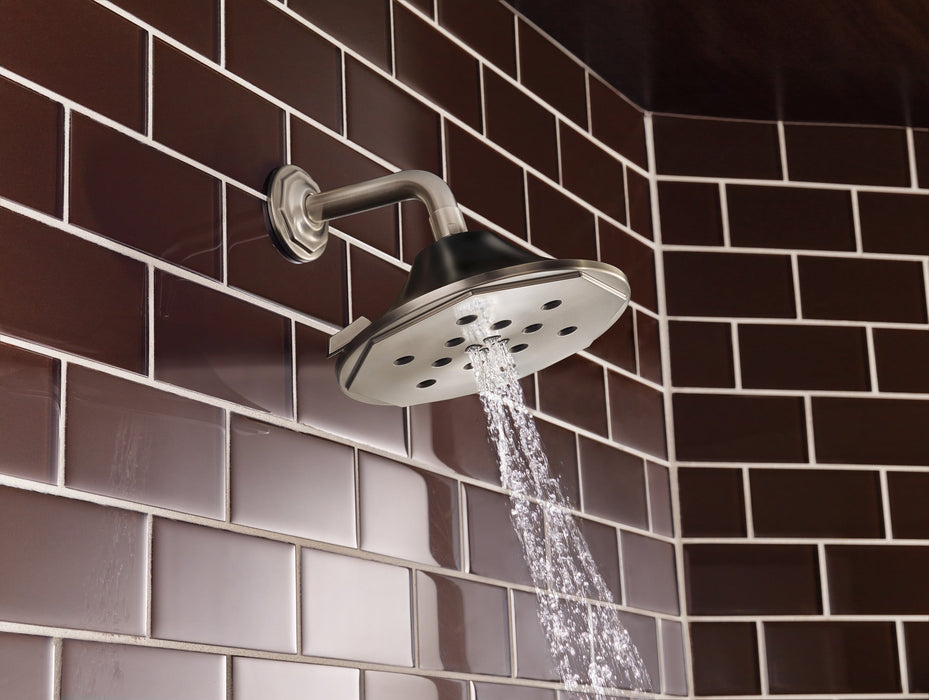 Brizo Rook 87461 4-Function Raincan Showerhead With H2OKinetic Technology, luxe nickel matte black - view 5