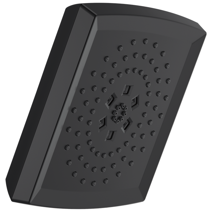 Brizo Vettis 87488 H2OKINETIC Square Multi-Function Shower Head - 1.75 GPM, matte black