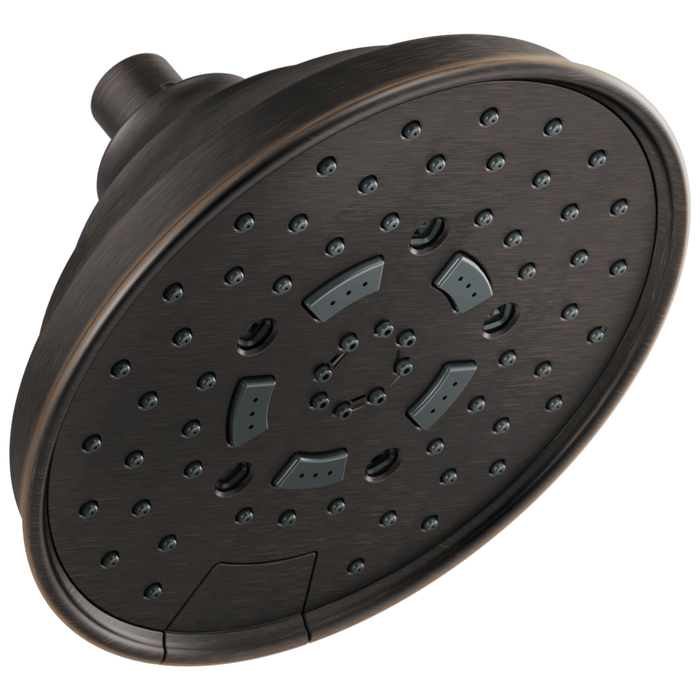 Brizo Essential Shower 87495 7" Classic Round H2Okinetic Multi-Function Wall Mount Shower Head - 2.5 GPM, venetian bronze