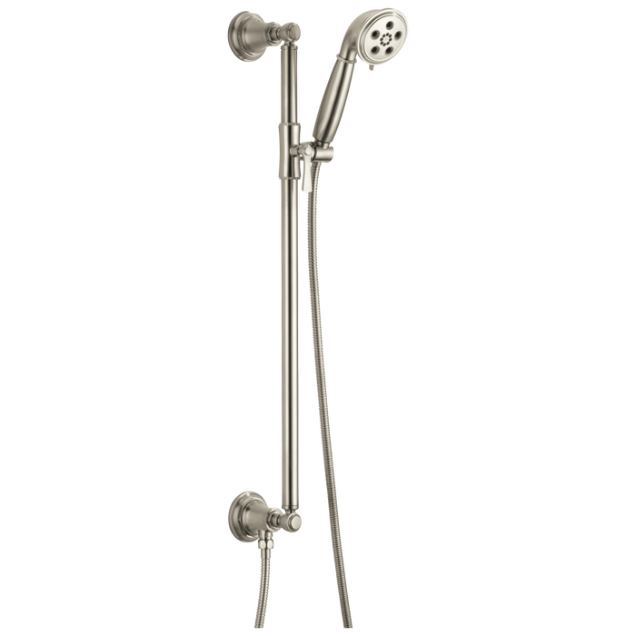 Brizo Essential Shower 88761 H2Okinetic Multi-function Slide Bar Handshower, brushed nickel